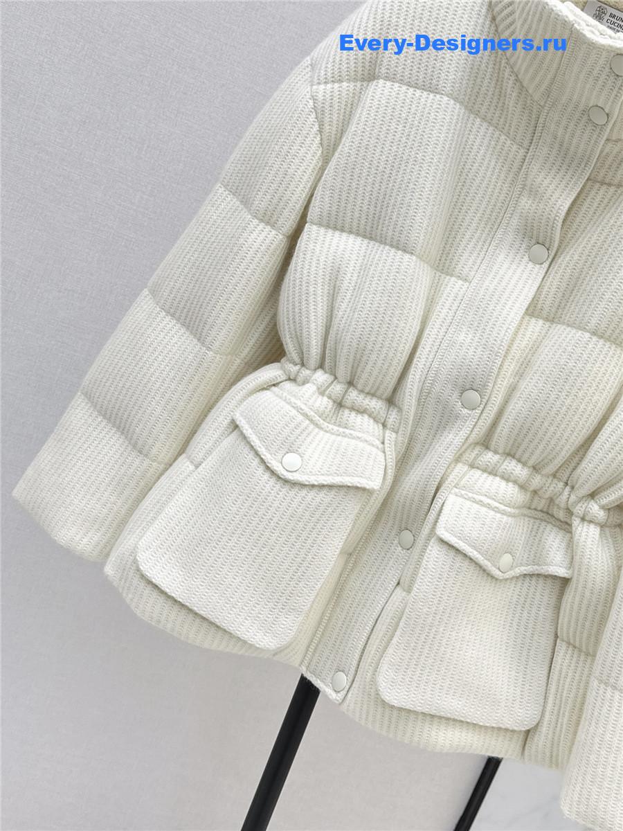 BC stand-up collar white goose down jacket