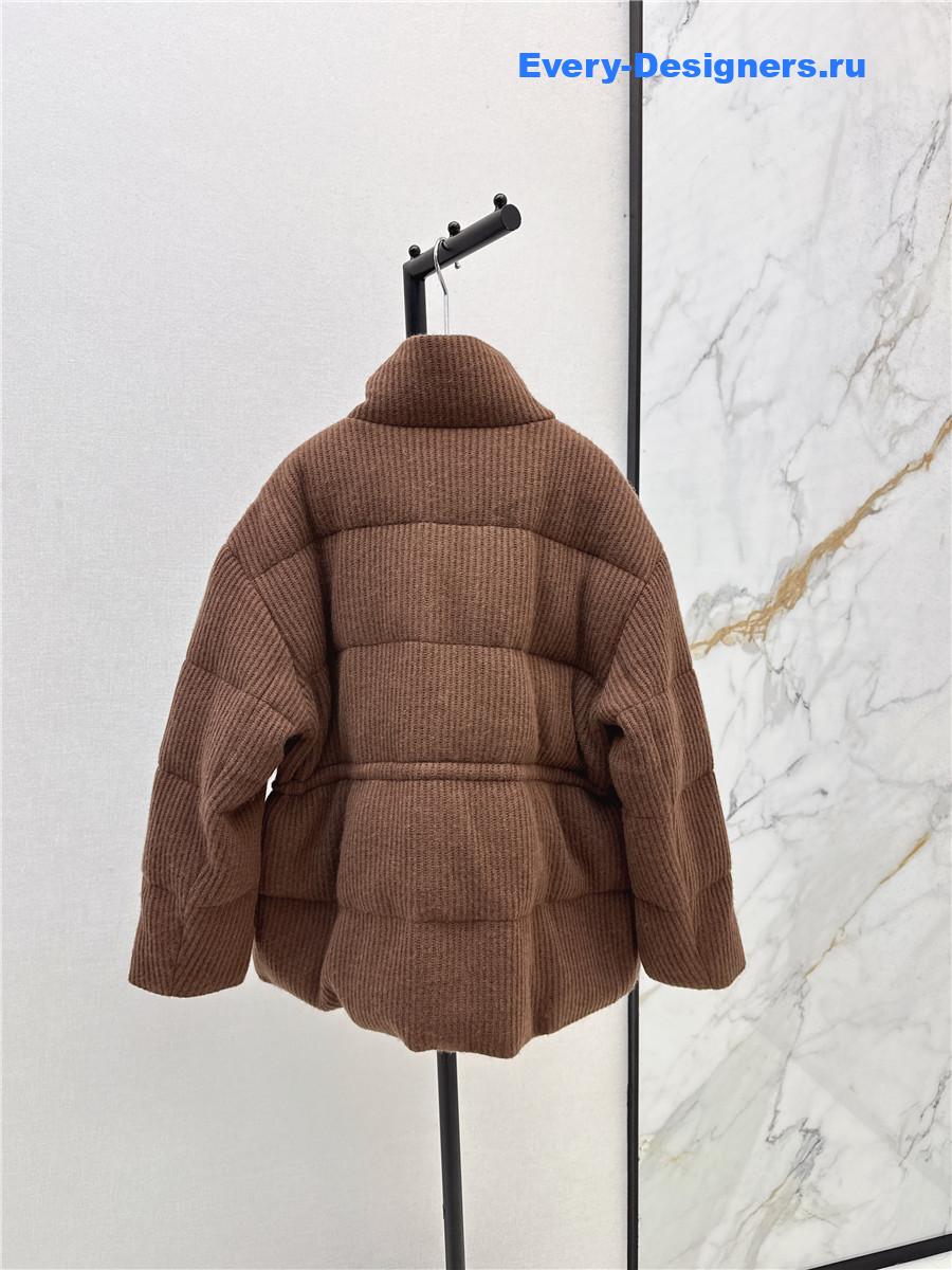 BC Stand-up Collar Brown Goose Down Jacket