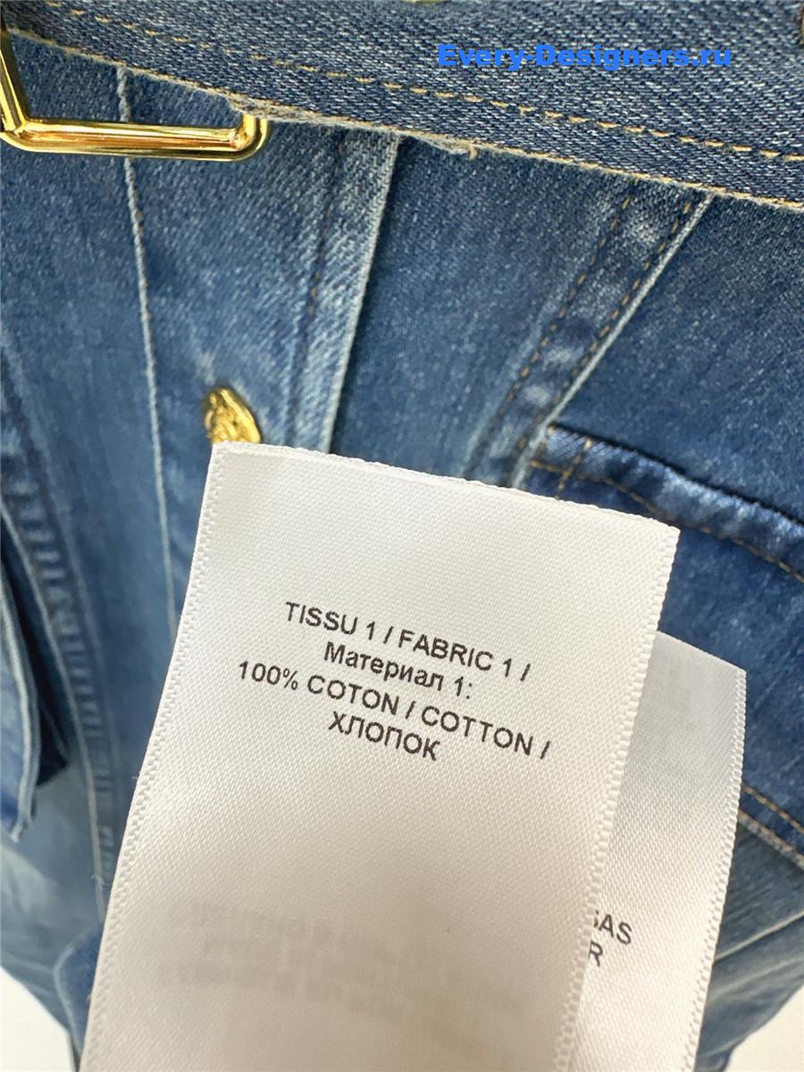 Balmain Long-Sleeve V-Neck Flared Knit Dress