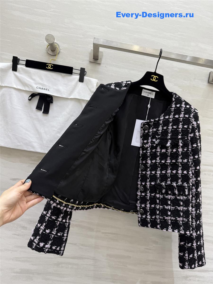 Ch**el wool braided tweed jacket