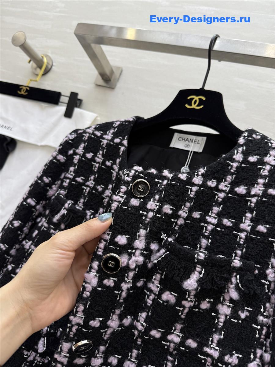 Ch**el wool braided tweed jacket