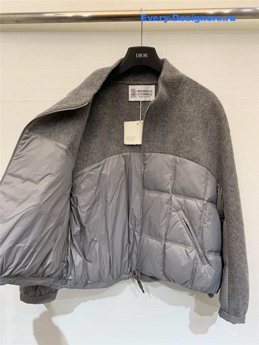 BC Grey Down Wool Jacket