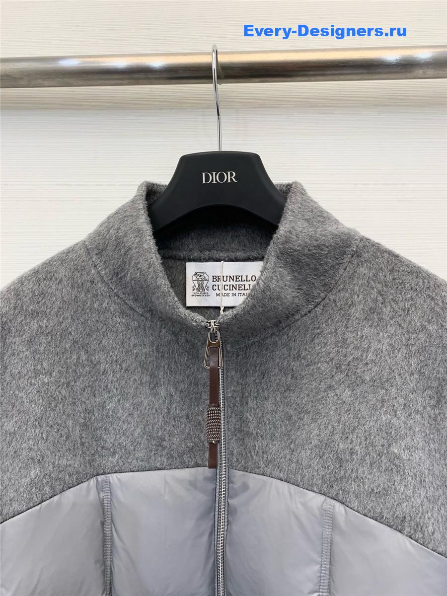 BC Grey Down Wool Jacket