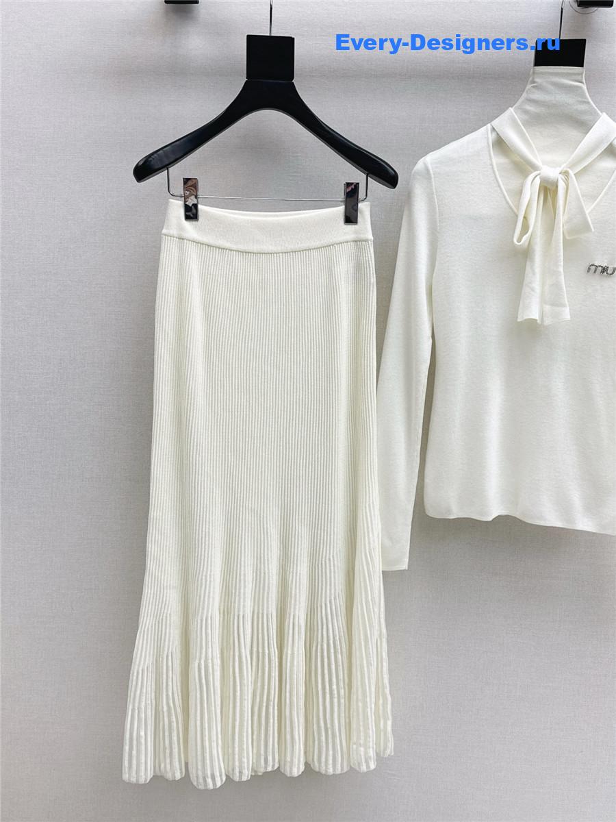 Miu Miu Knitted Skirt Set