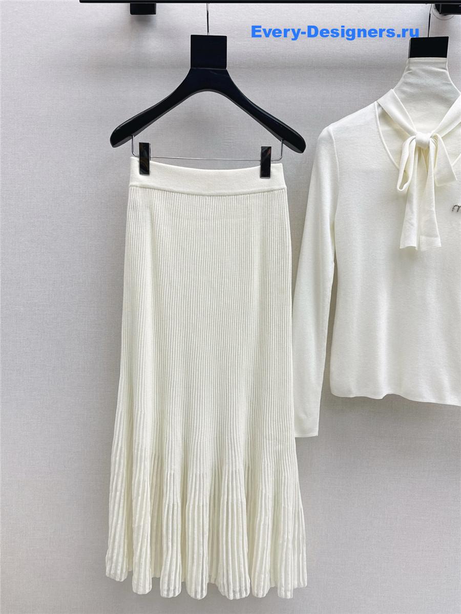 Miu Miu Knitted Skirt Set