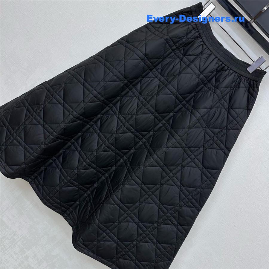 D10r quilted pocket midi skirt