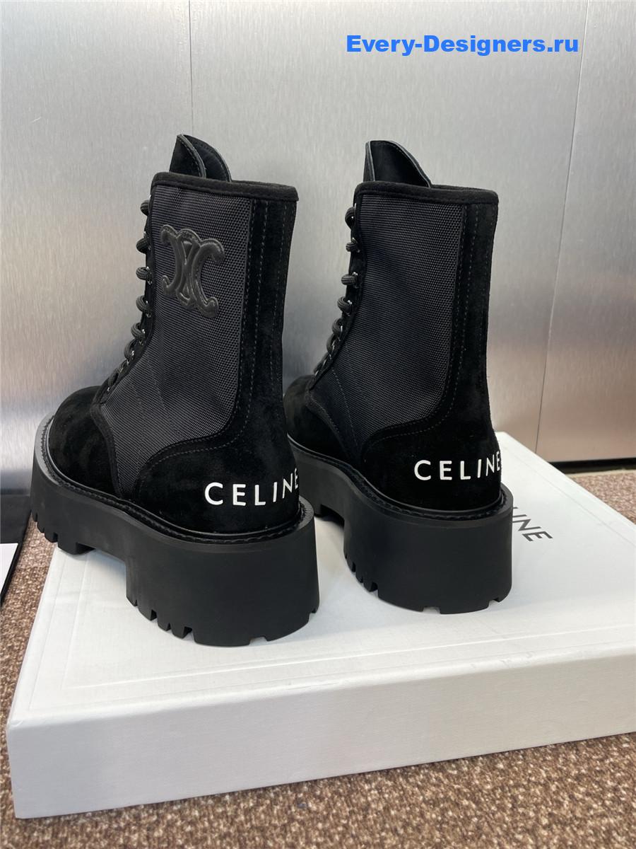 Ce1i*e black bulky laced up boot