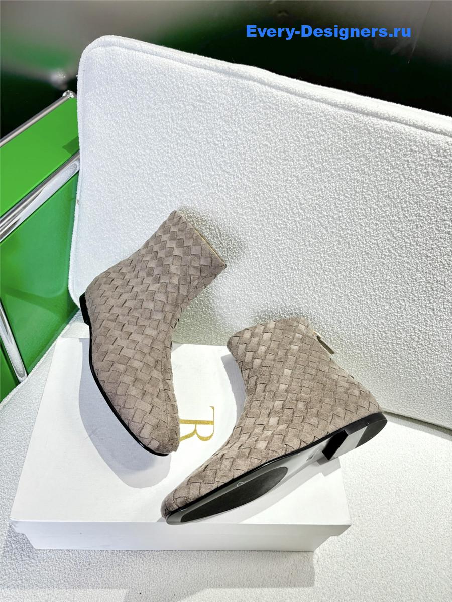 b0tt*ga Ven*ta atomic intrecciato leather ankle boots