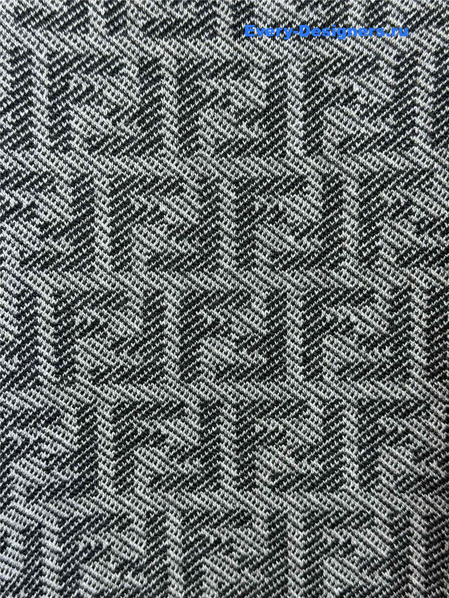 F**di ff print grey crew neck sweater