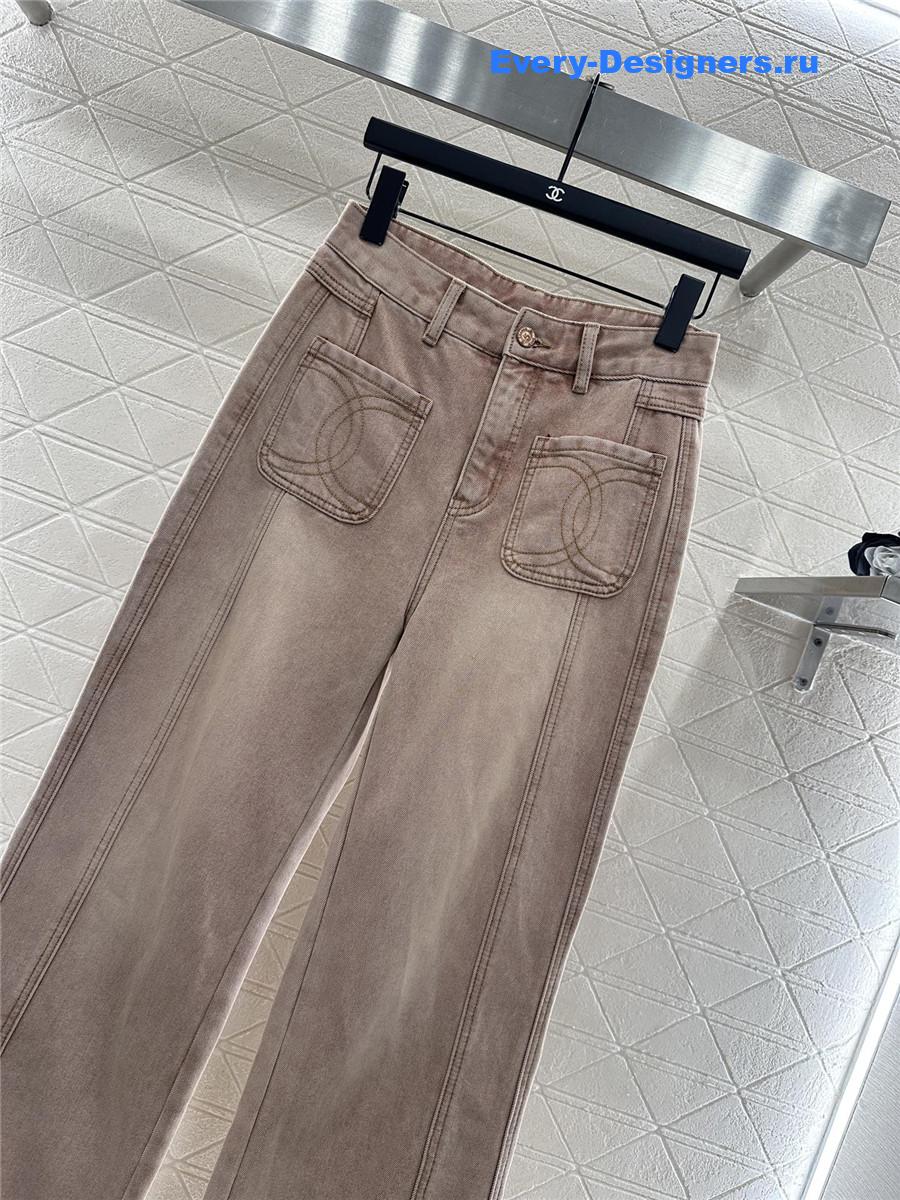 Ch**el pink straight jeans