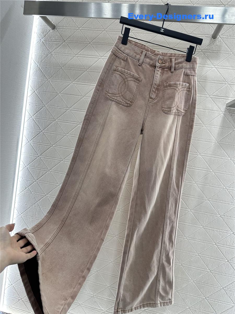 Ch**el pink straight jeans
