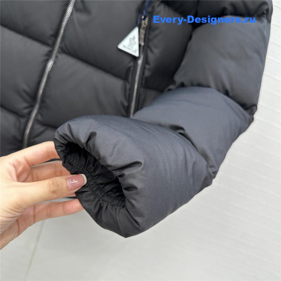 Moncler Black Laichefur Parka Coat
