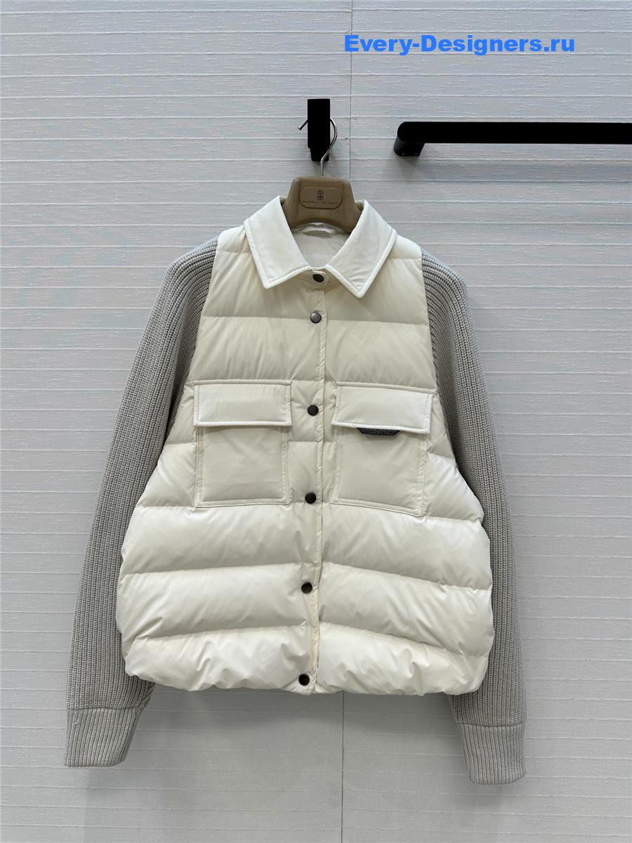 BC Woman Ivory Cotton Down Jacket