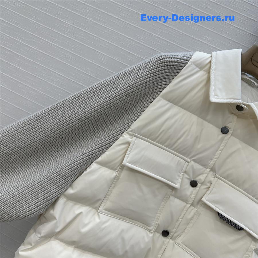 BC Woman Ivory Cotton Down Jacket