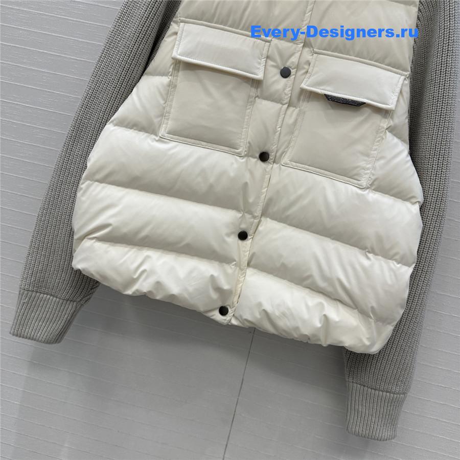 BC Woman Ivory Cotton Down Jacket