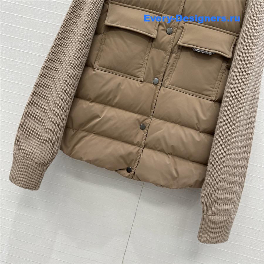 BC Woman Brown Cotton Down Jacket