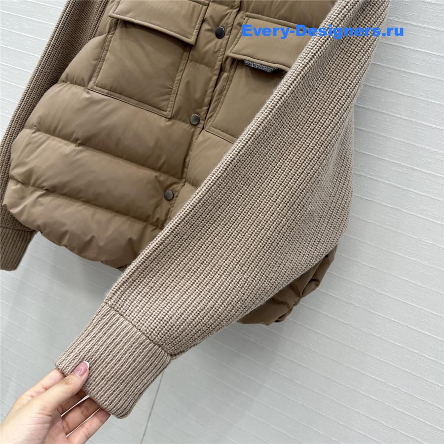 BC Woman Brown Cotton Down Jacket