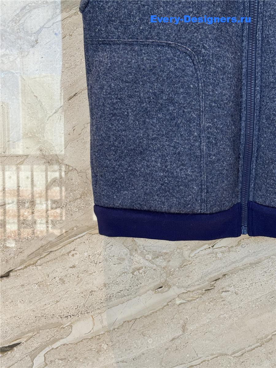 Miu Miu Uniform Blue Fleece Vest