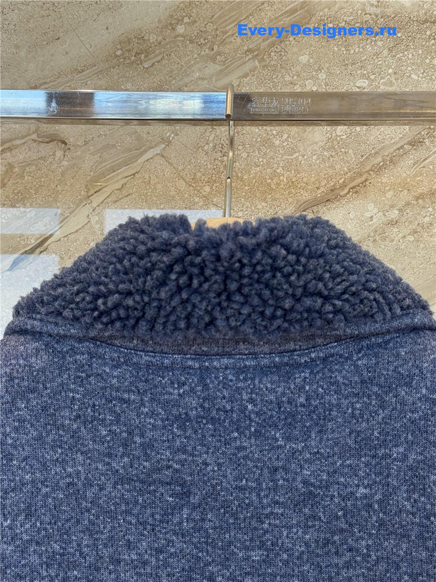 Miu Miu Uniform Blue Fleece Vest