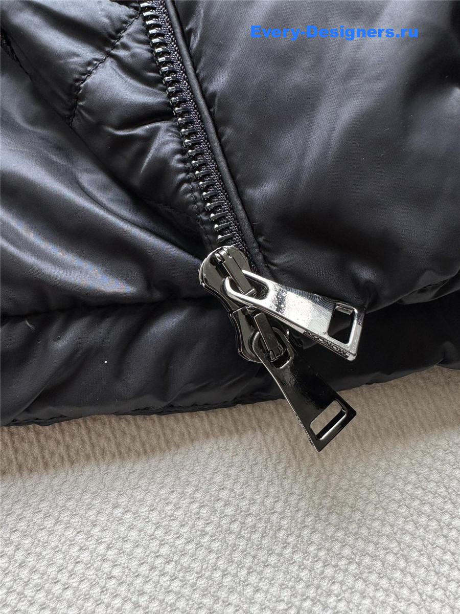 Moncler Black Boed Belted Down Jacket