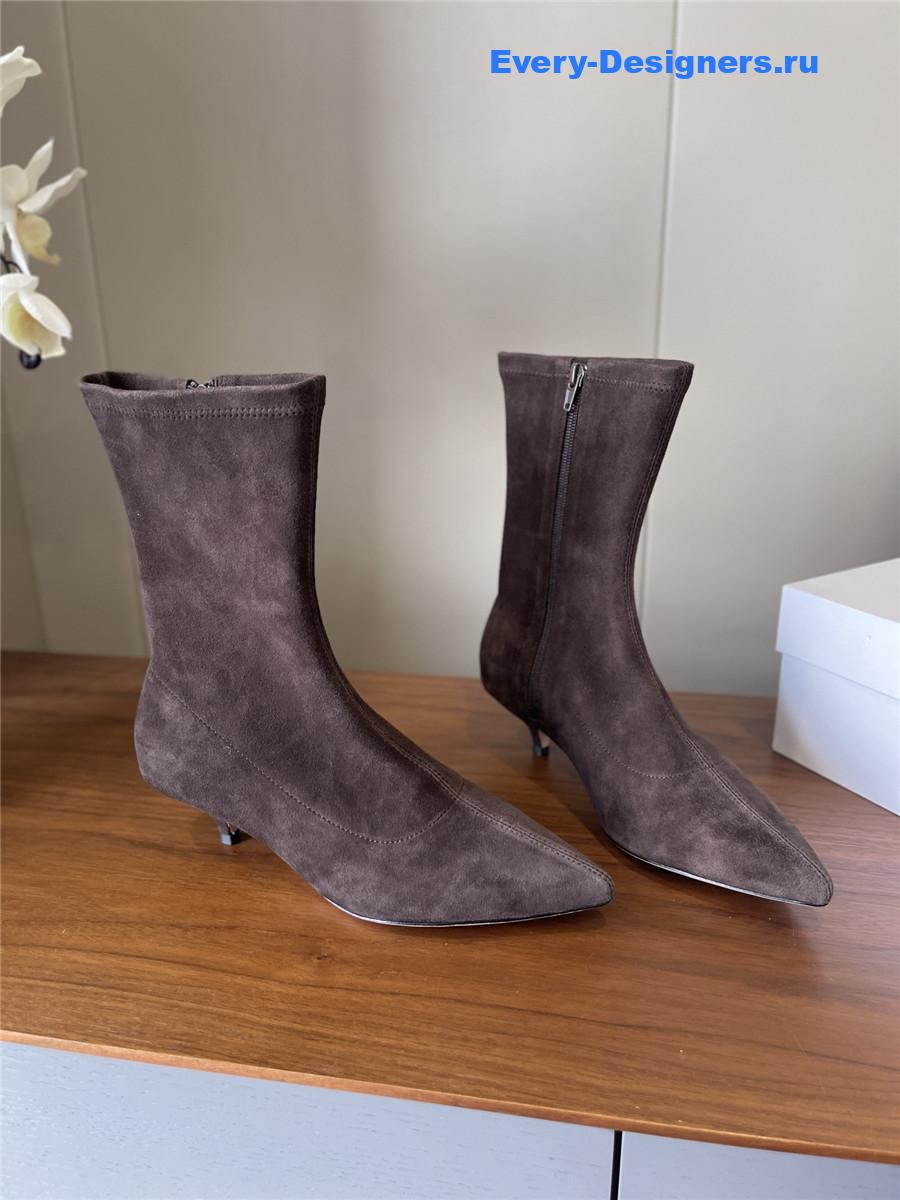 The R0w liisa brown suede heel boots