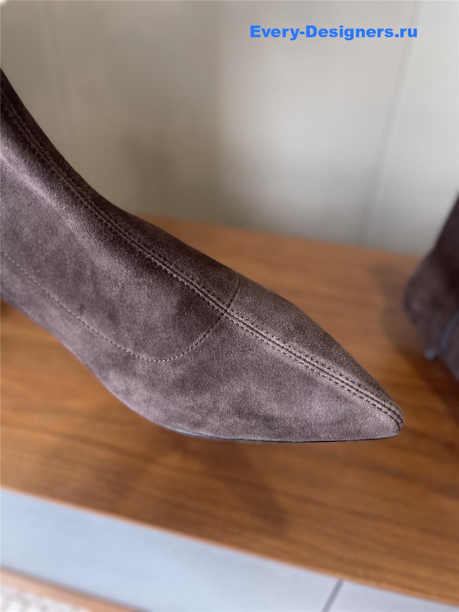 The R0w liisa brown suede heel boots