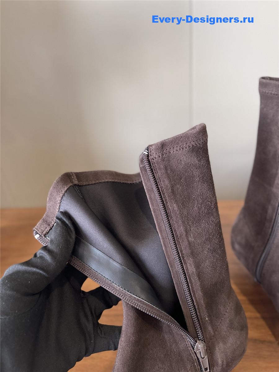 The R0w liisa brown suede heel boots