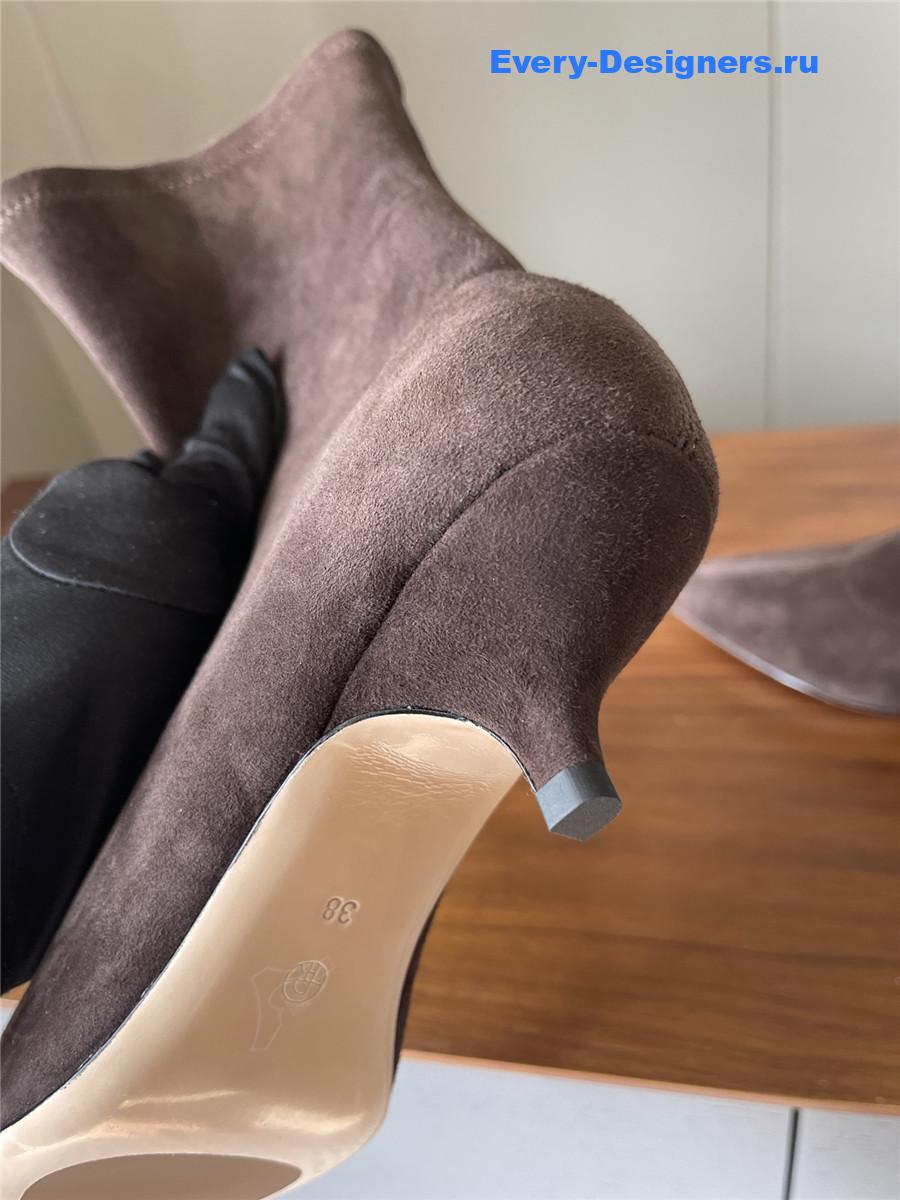 The R0w liisa brown suede heel boots