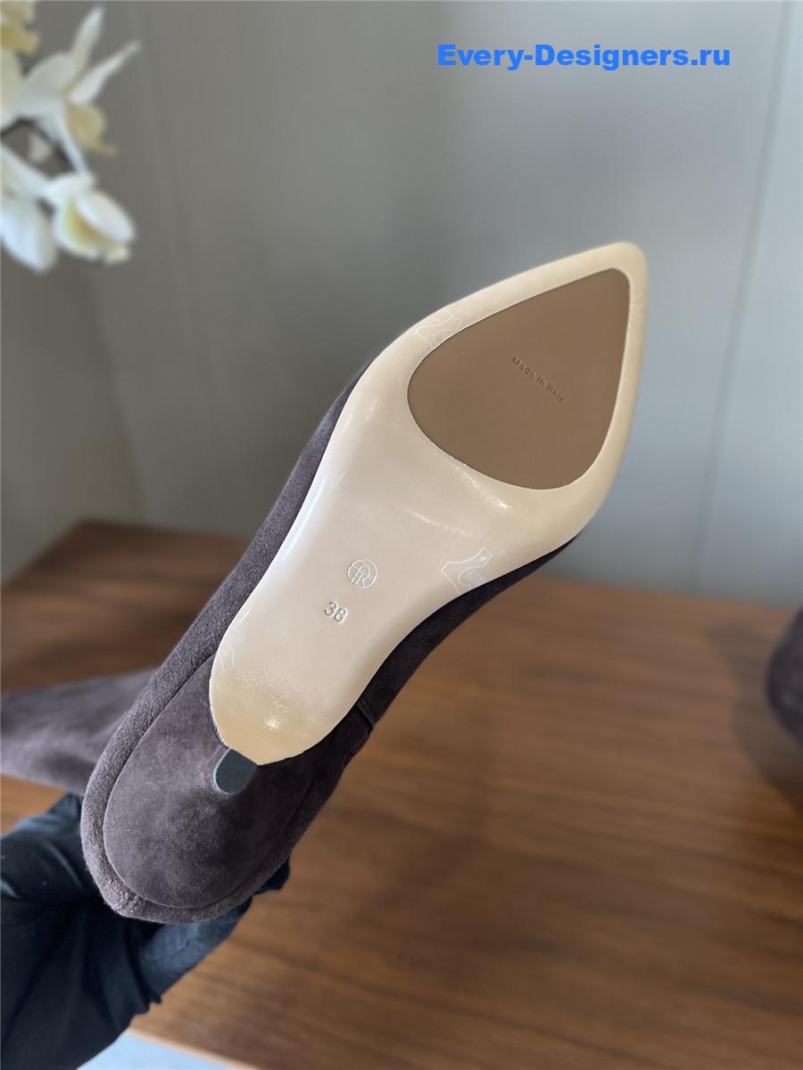 The R0w liisa brown suede heel boots