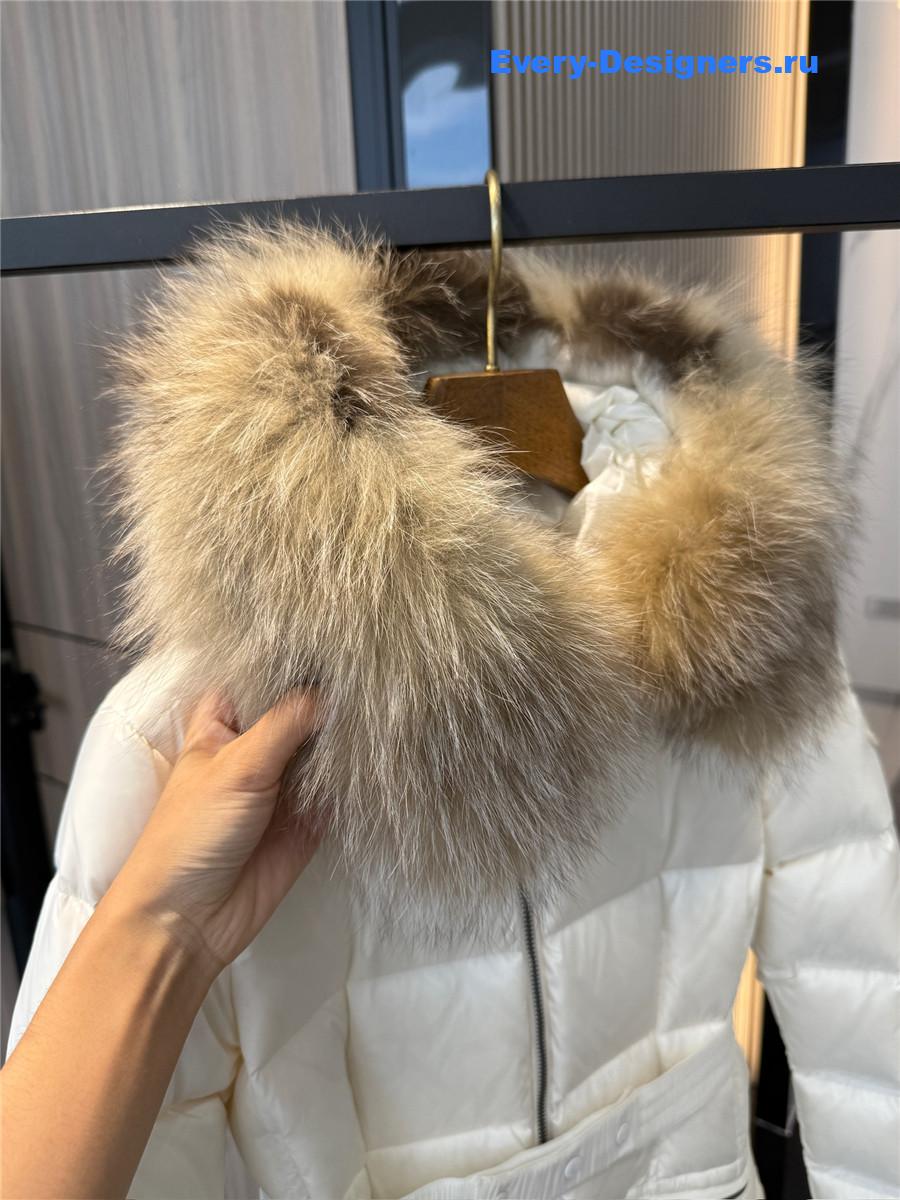 Moncler Boedic White Down Jacket