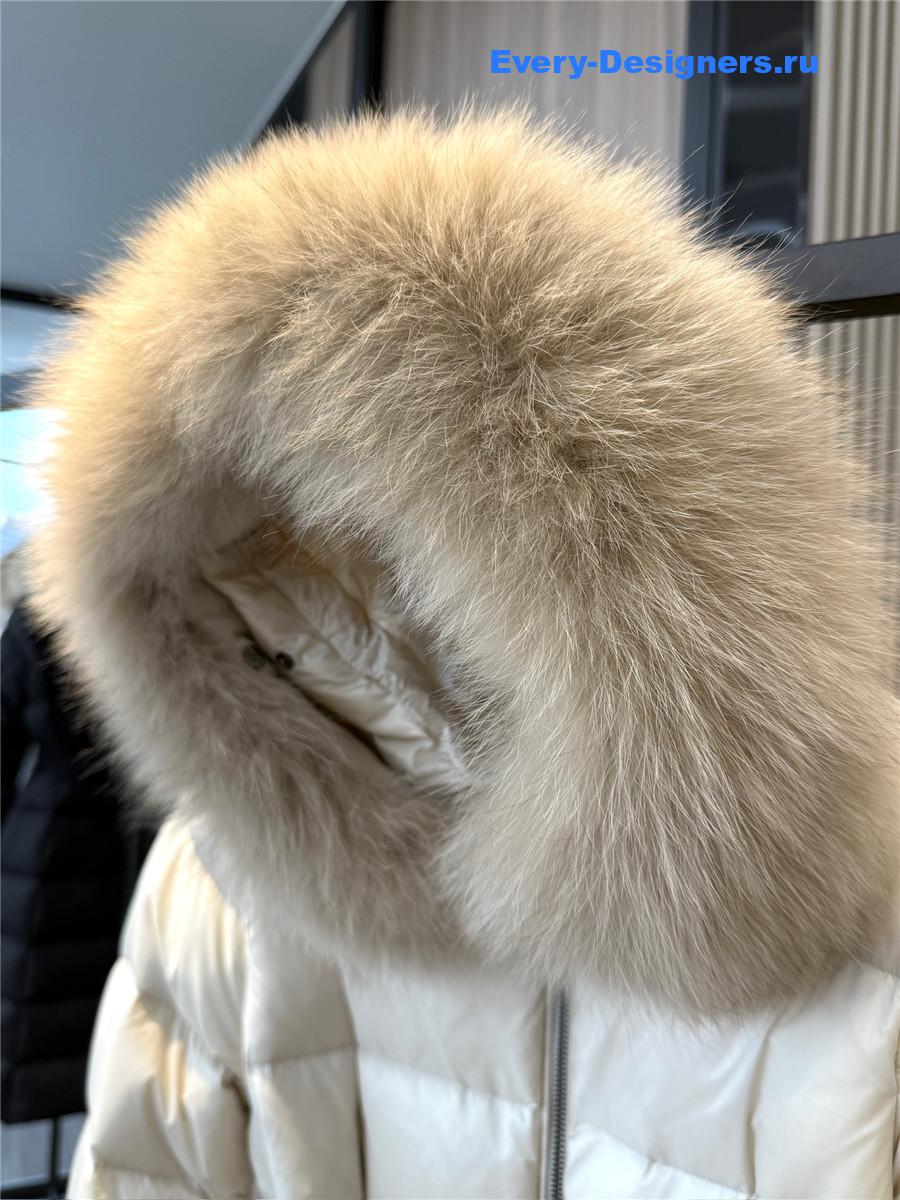 Moncler Boedic White Down Jacket