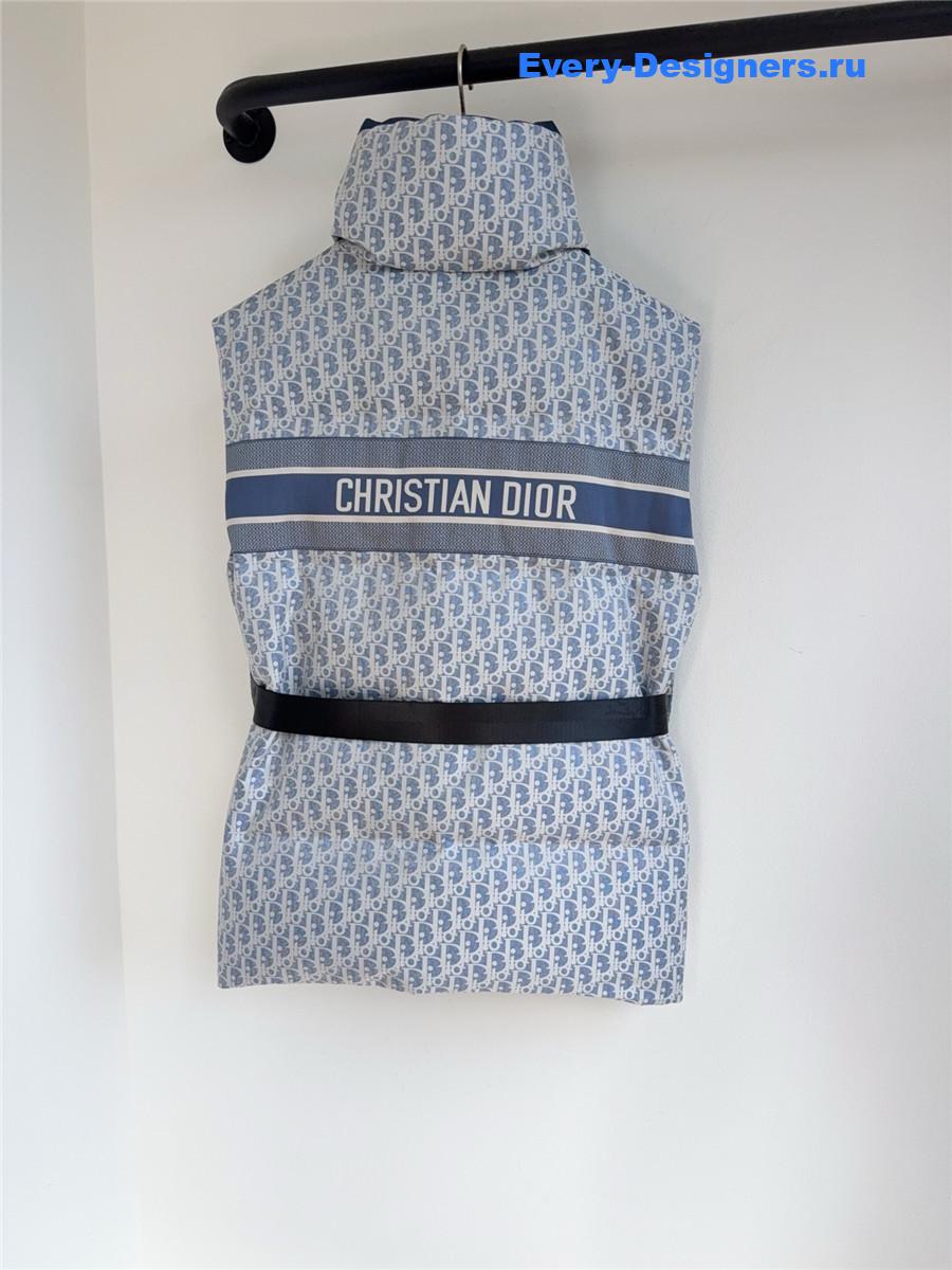 D10ralps belted blue puffer vest