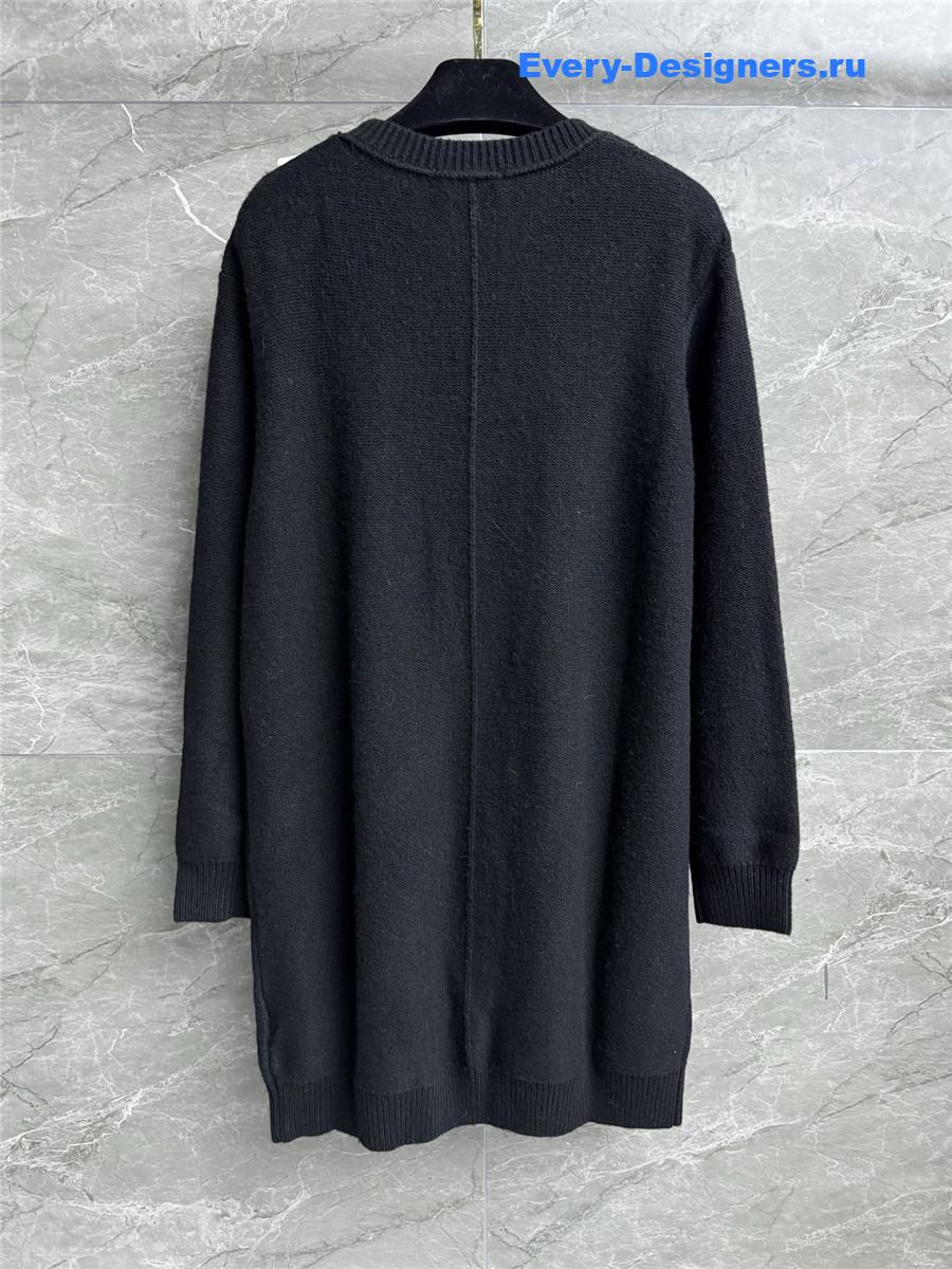 Ch**el white camellia flowers sweater dress