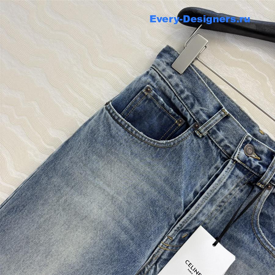 Ce1i*e blue washed wide leg jeans