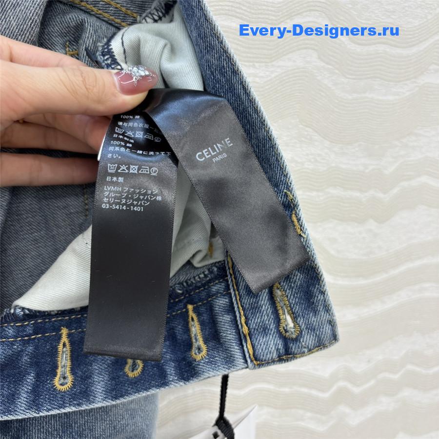 Ce1i*e blue washed wide leg jeans