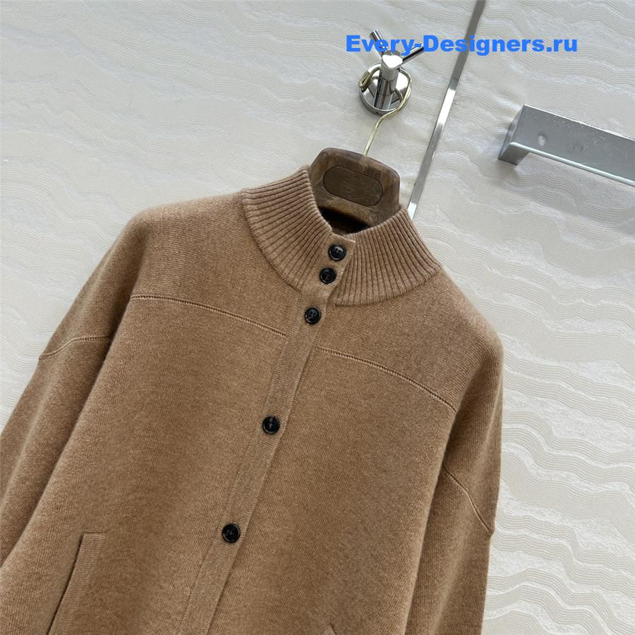 L0r0 P1ana brown button cashmere cardigan