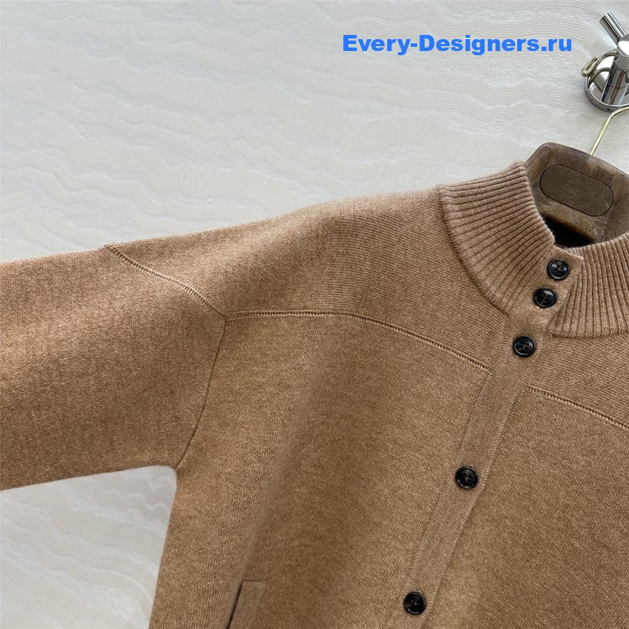 L0r0 P1ana brown button cashmere cardigan