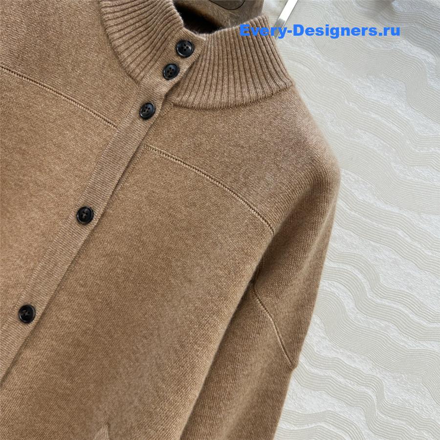 L0r0 P1ana brown button cashmere cardigan