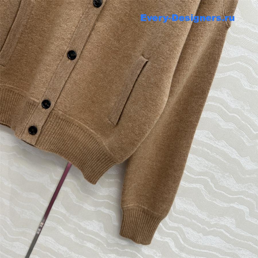 L0r0 P1ana brown button cashmere cardigan