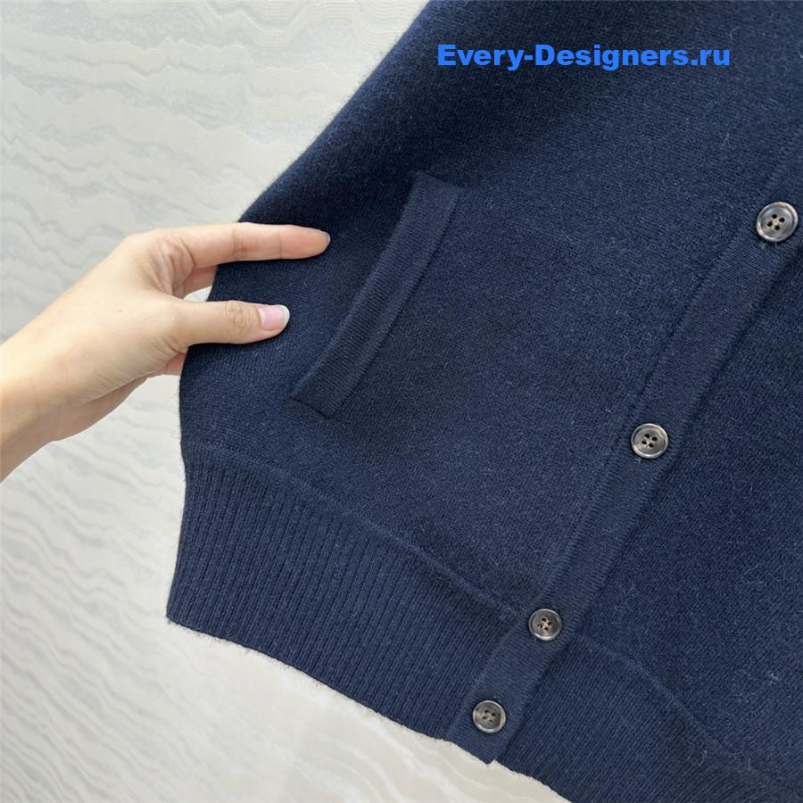 L0r0 P1ana navy button cashmere cardigan