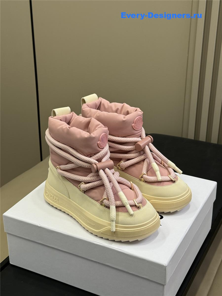 Moncler Pink Altive Mid Boots