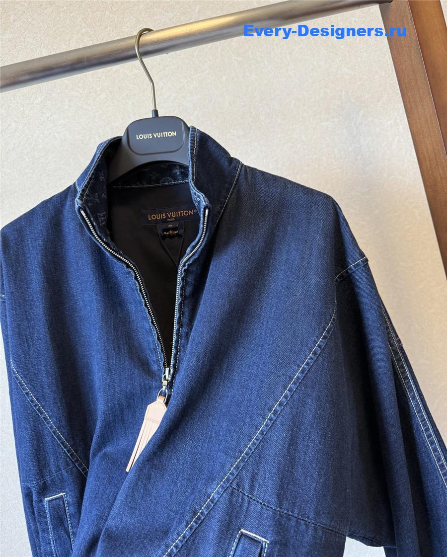 l0vis Vvtt0n blue denim zip-up jacket