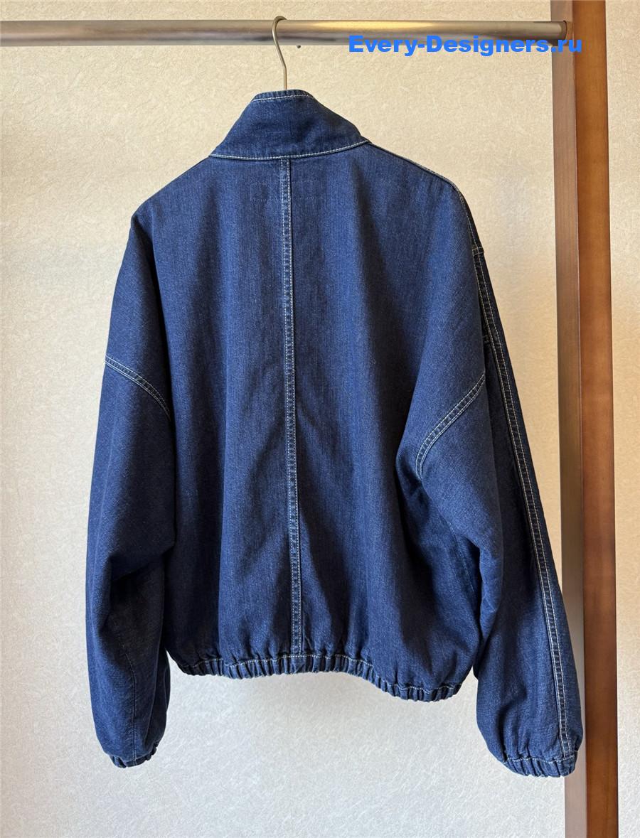 l0vis Vvtt0n blue denim zip-up jacket