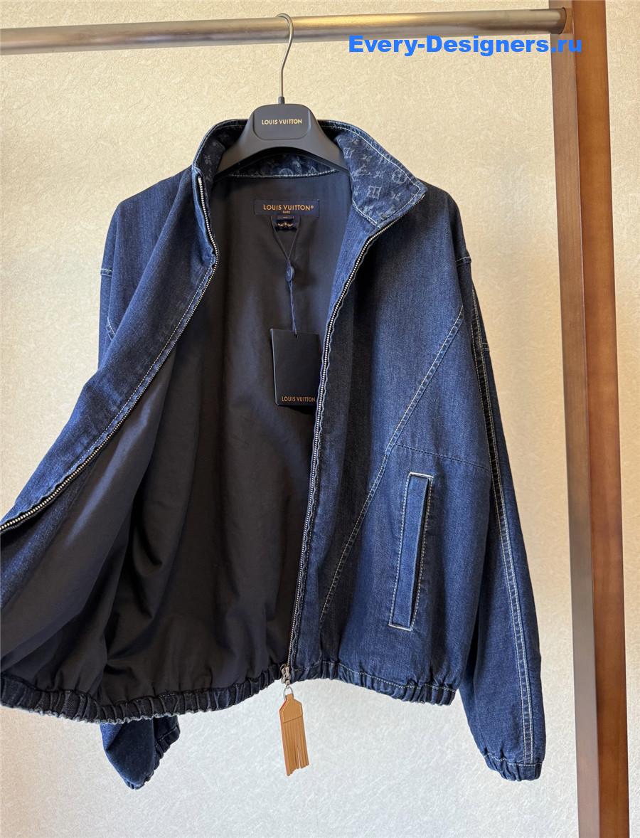 l0vis Vvtt0n blue denim zip-up jacket