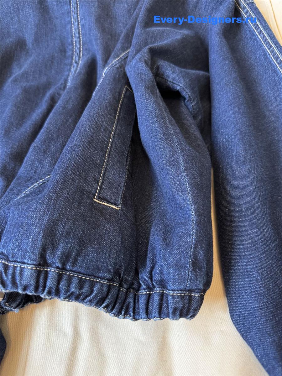 l0vis Vvtt0n blue denim zip-up jacket