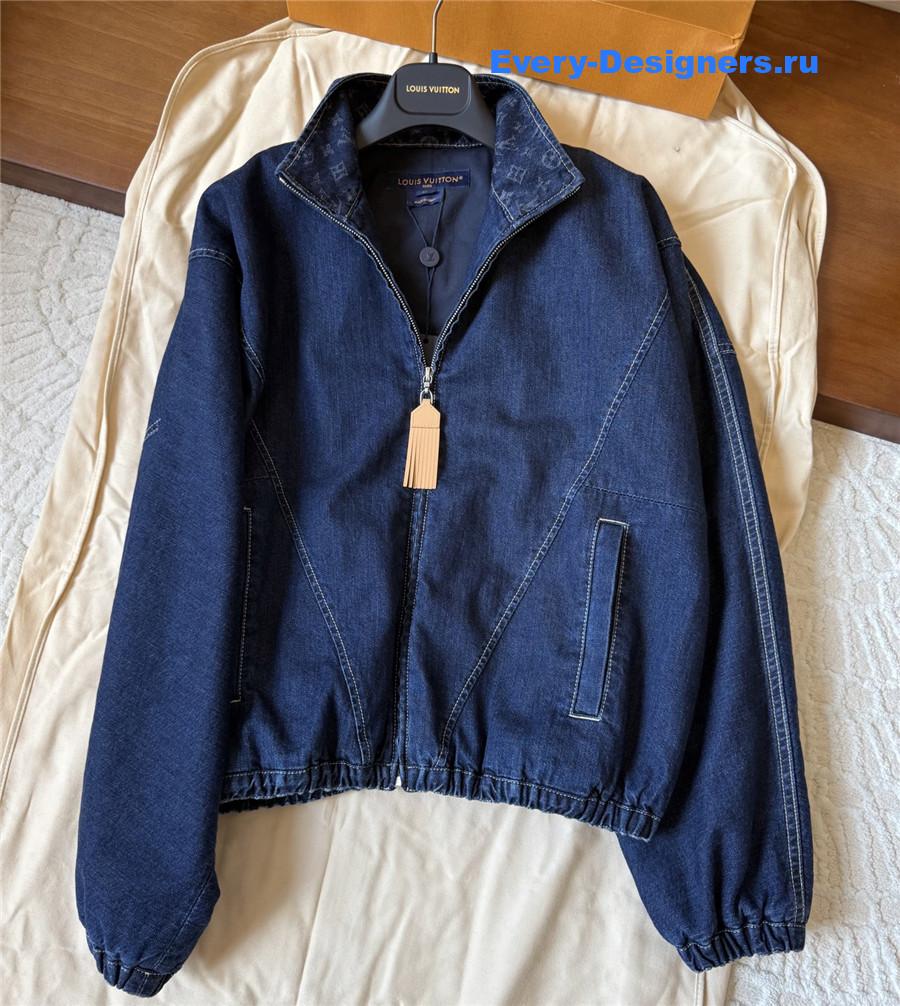 l0vis Vvtt0n blue denim zip-up jacket