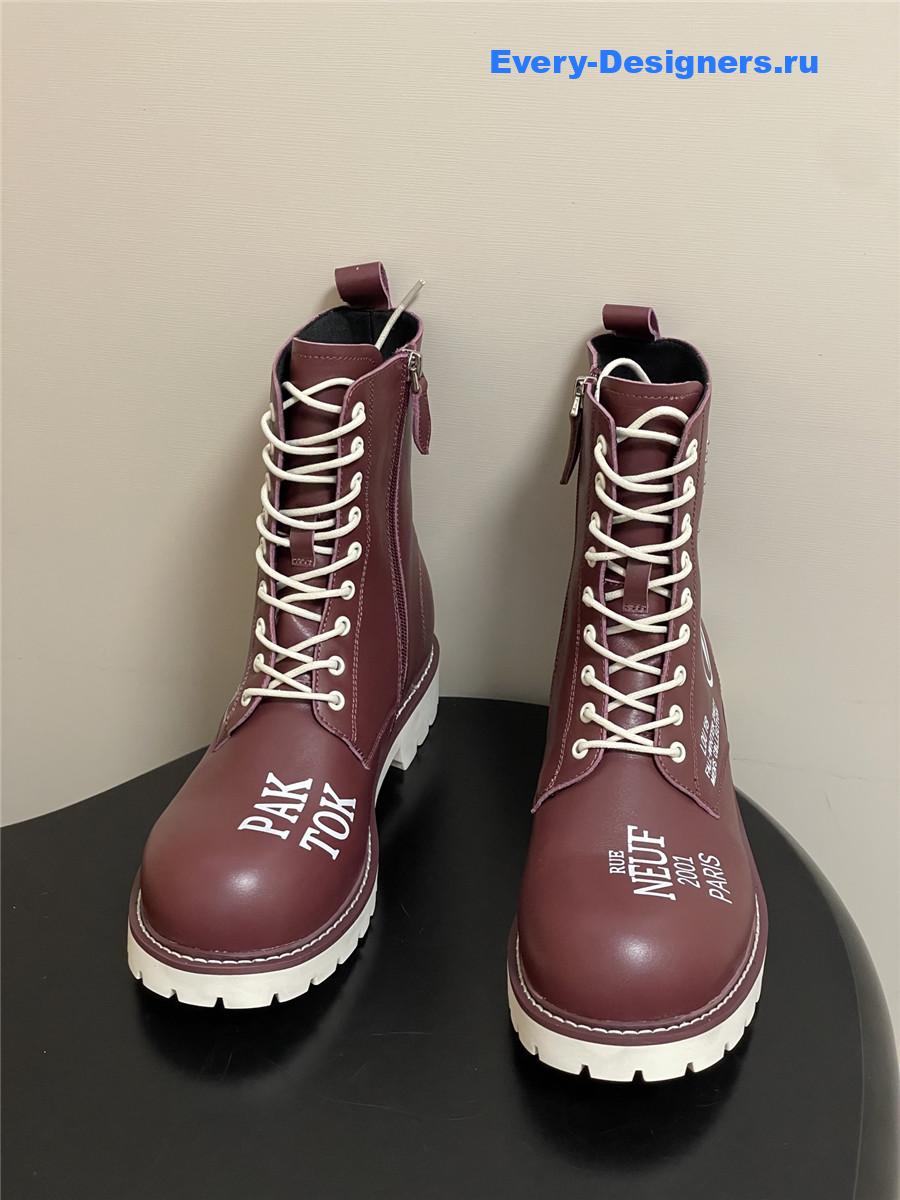 l0vis Vvtt0n side zipper platform martin boots