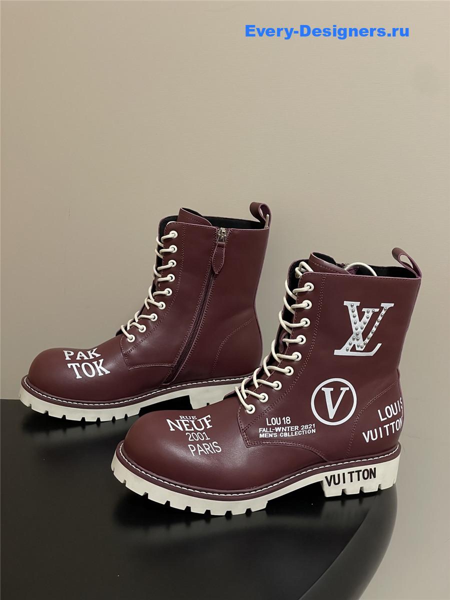 l0vis Vvtt0n side zipper platform martin boots