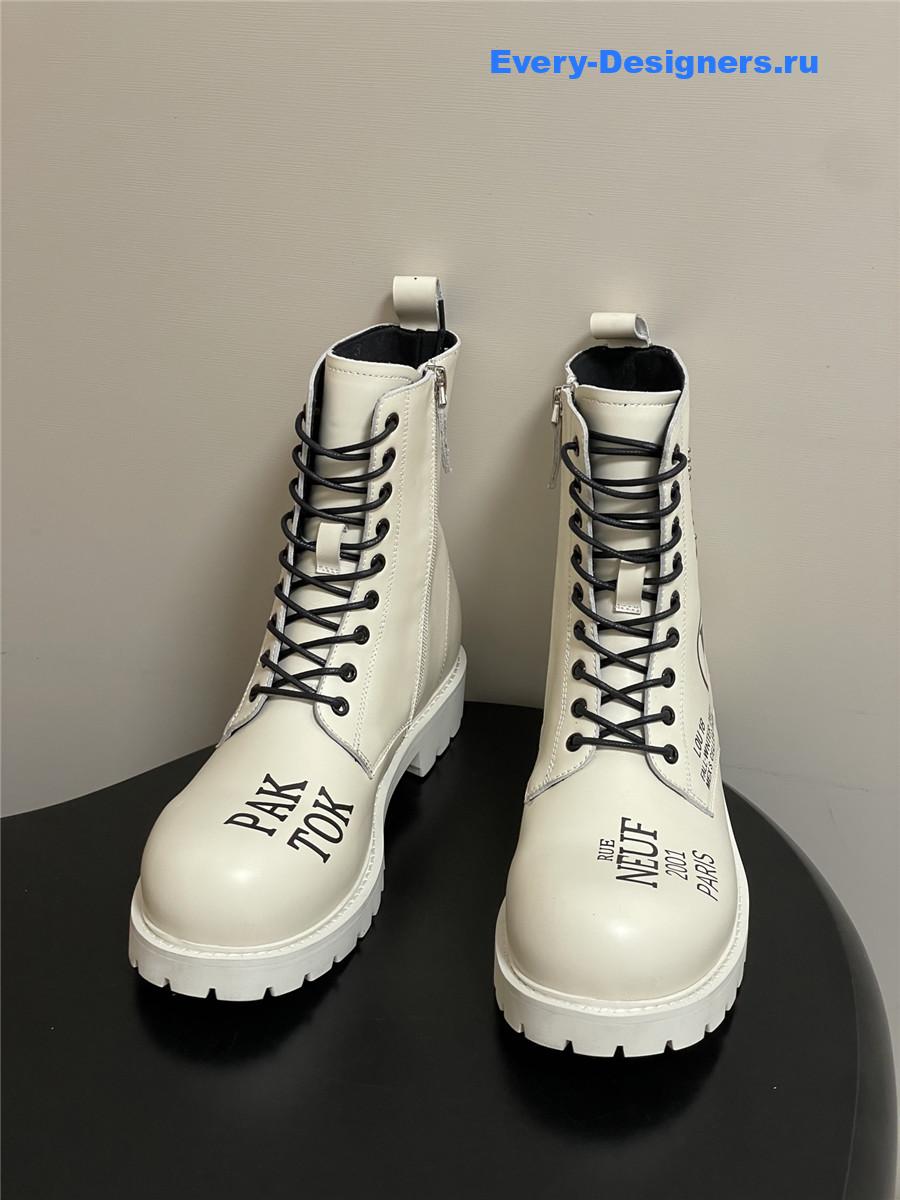 l0vis Vvtt0n white side zipper platform martin boots