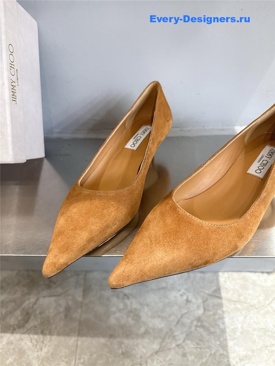 J1m*y Ch00 tan/beige pumps